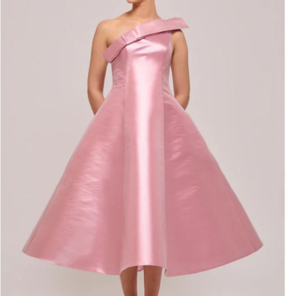 Elegant Pink A-Line Dress
